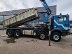 MAN 35.414 Haakarmsysteem/ 8X4/ Terex Atlas Kraan 165.2/ Con, Euro 2, Gebruikt, Zwart, Blauw