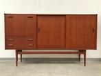 Mid century vintage teak dressoir/highboard 1960s, Huis en Inrichting, Ophalen, Gebruikt, 150 tot 200 cm, Teakhout