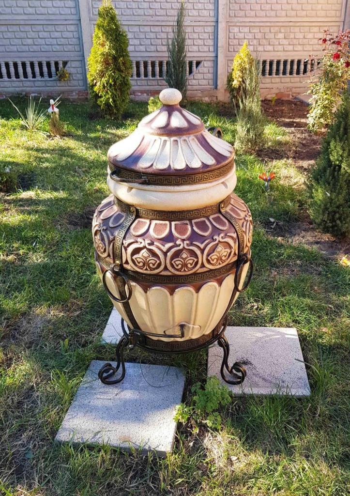 Tandoor GRIECHENLAND 100L – Premium BBQ tandoor, Jardin & Terrasse, Barbecues au charbon de bois, Neuf, Avec accessoires, Envoi