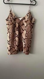 Top met XS-print, Kleding | Dames, Topjes, Bruin, Ophalen of Verzenden, Zo goed als nieuw, Zonder mouw