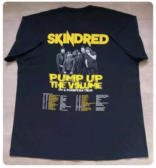 T shirt Skindred Pump Up the Volume 2015 tournée Royaume-Uni, Collections, Musique, Artistes & Célébrités, Comme neuf, Vêtements