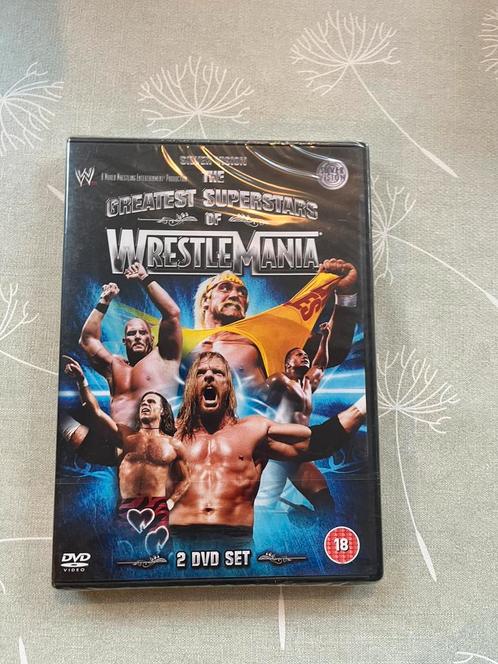 DVD The Greatest Superstars of Wrestlemania, Cd's en Dvd's, Dvd's | Sport en Fitness, Nieuw in verpakking, Documentaire, Vechtsport