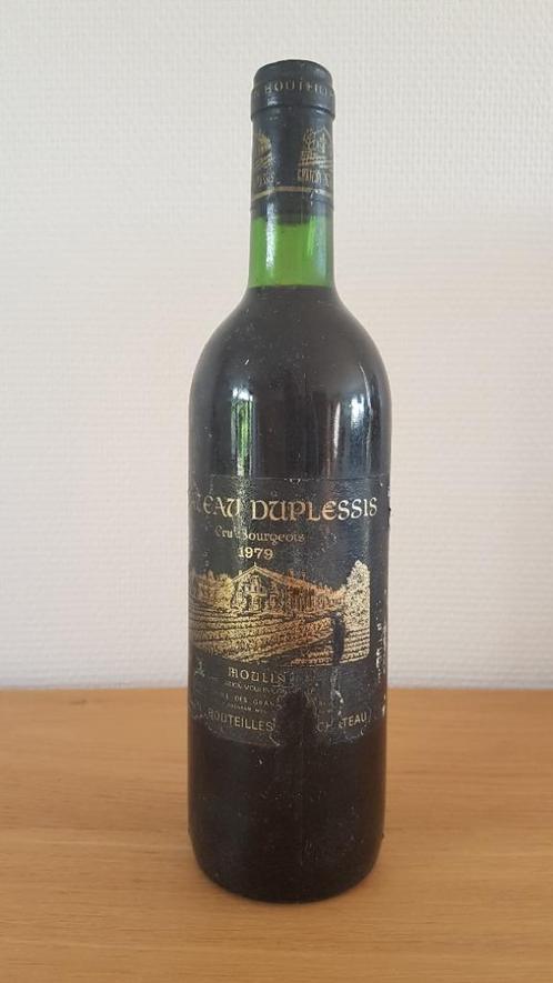 Château Duplessis - 1979 - Moulis en Médoc, Verzamelen, Wijnen, Zo goed als nieuw, Rode wijn, Frankrijk, Vol, Ophalen of Verzenden