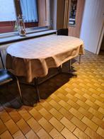 keukentafel, Huis en Inrichting, Tafels | Eettafels, Ophalen, Kunststof, Gebruikt, 100 tot 150 cm