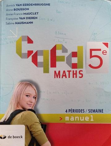 Livre scolaire CQFD  MATH 5eme secondaire, Enlèvement ou Envoi, Utilisé, Secondaire, De boeck