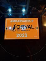 Signe d'ambassadeur d'Orval 2023, Collections, Marques de bière, Enlèvement ou Envoi, Comme neuf, Panneau, Plaque ou Plaquette publicitaire