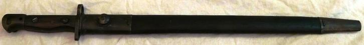 Bajonet Lee Enfield, P1907 MKIII met schede, export variant., Verzamelen, Militaria | Tweede Wereldoorlog, Landmacht, Mes of Dolk