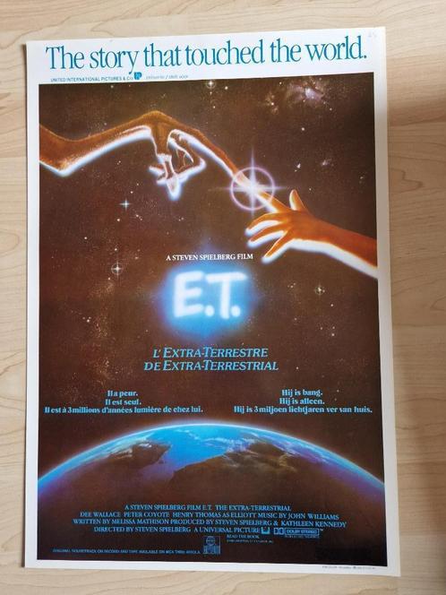 filmaffiche Steven Spielberg E.T. 1982 filmposter, Verzamelen, Posters, Zo goed als nieuw, Film en Tv, A1 t/m A3, Rechthoekig Staand