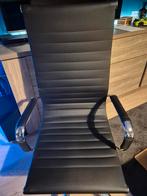 Zwart lederen bureaustoel, Huis en Inrichting, Ophalen