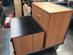 bureau met kast en ladenblok, Ophalen, Zo goed als nieuw, Bureau
