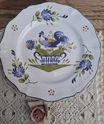 Vintage KG Luneville Chanteclerc blue diner bord met haan, Ophalen of Verzenden