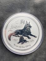 10 oz Lunar II 2018 Year of the Dog., Ophalen of Verzenden, Zilver