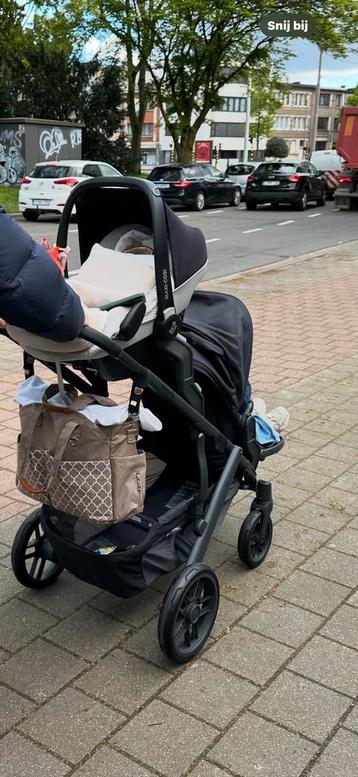 dubbele buggy Uppababy Vista V2, Enlèvement, Comme neuf