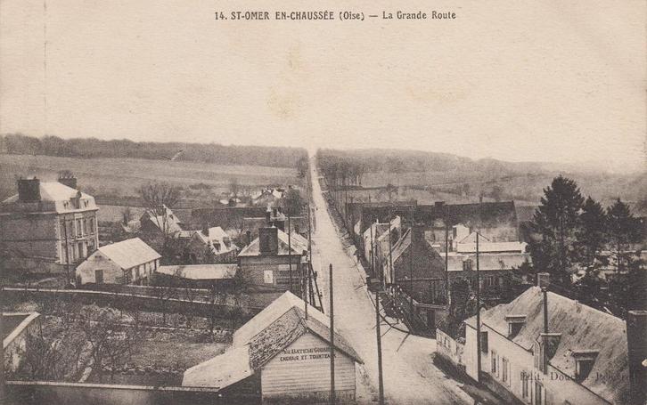 FRANKRIJK - Omer-en-Chaussée: La Grande Route, Verzamelen, Postkaarten | Buitenland, Gelopen, Frankrijk, Verzenden