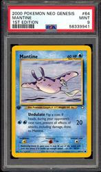 Mantine 1ère édition PSA 9 - 64/111 - Neo Genesis 2000, Envoi, Comme neuf, Cartes en vrac