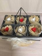 support en métal avec 6 bocaux en verre, Enlèvement ou Envoi, Utilisé