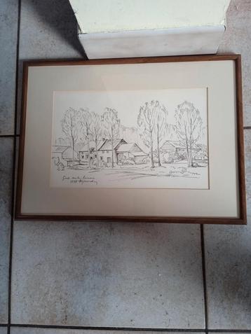 Originele Tekening Jaar 1927 + Getiteld en + Gesigneerd  beschikbaar voor biedingen