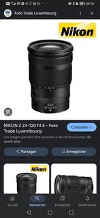 cherche nikkor Z 24-120 s, Ophalen of Verzenden, Zo goed als nieuw