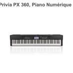 Piano casio privia px360 tactile neuf garantie 2ans, Nieuw, Piano, Zwart, Ophalen