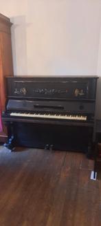 Piano droit (buffet) noir de marque Albert De Lil, Ophalen, Gebruikt, Zwart, Piano