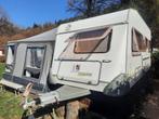 Caravan Knaus Sudwind 450  met grote 4 seizoensvoortent 3,5m, Caravans en Kamperen, Caravans, Omvormbare zithoek, Ringverwarming