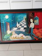 Surrealisme schilderij, Antiek en Kunst, Kunst | Schilderijen | Modern, Ophalen