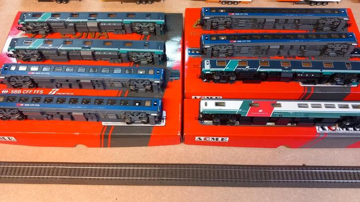 Acme set sbb-cff- ffs .roco - marklin, Hobby en Vrije tijd, Modeltreinen | H0, Gebruikt, Wagon, Gelijkstroom of Wisselstroom, Liliput