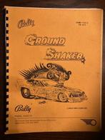 BALLY GROUND SHAKER MANUEL AVEC SCHÉMA, Collections, Enlèvement ou Envoi, Bally, Flipper (jeu), Comme neuf