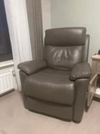 relaxzetel, Ophalen, Gebruikt, Eenpersoons, Grijslederen relaxzetel leder in goede staat