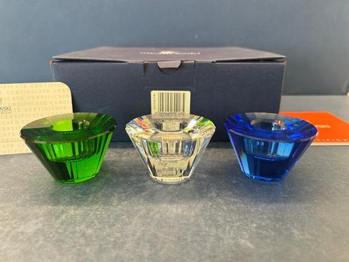 Swarovski OUTLET Kristal Trio Set Kandelaars OUTLET, Verzamelen, Swarovski, Nieuw, Figuurtje, Ophalen of Verzenden