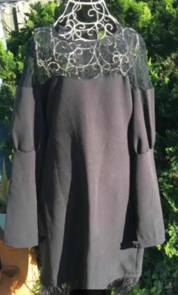 Vintage “Astrid Black Label” cocktail jurk zwart Maat L, Kleding | Dames, Gelegenheidskleding, Zo goed als nieuw, Cocktailjurk