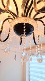 Moderne kristallen kroonluchter met 15 lampes, Huis en Inrichting, Lampen | Plafondlampen, Ophalen, Zo goed als nieuw