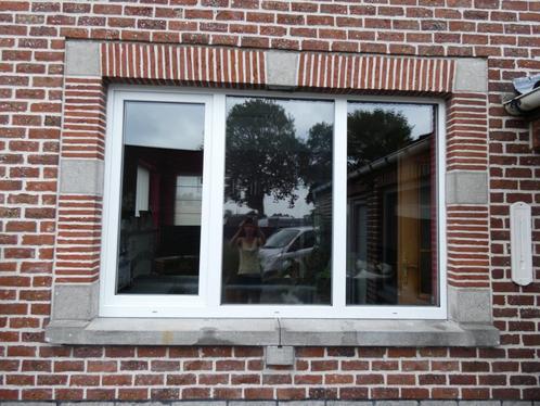 PVC -raam met kip en kantel systeem, Doe-het-zelf en Bouw, Raamkozijnen en Schuifdeuren, Gebruikt, Kunststof, 75 tot 150 cm, 150 tot 225 cm