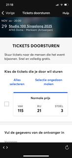 Ticket sing along, Tickets en Kaartjes, Eén persoon, November, Overige typen