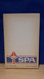 Ancien carnet d'eau de spa et de limonade, Collections, Comme neuf, Enlèvement ou Envoi