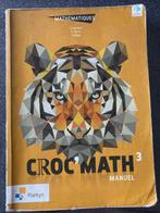 Croc' Math 3 Manuel, Livres, Enlèvement, Utilisé