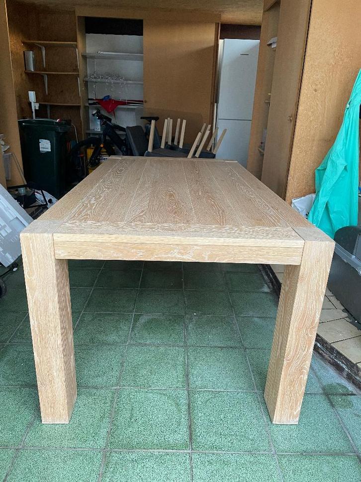 Eiken eettafel Henders & Hazel - uitstekende staat (190x100), Maison & Meubles, Tables | Tables à manger, Utilisé, 50 à 100 cm