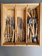 Houten bestek, Huis en Inrichting, Keuken | Bestek, Ophalen of Verzenden, Gebruikt, Hout, Bestekset