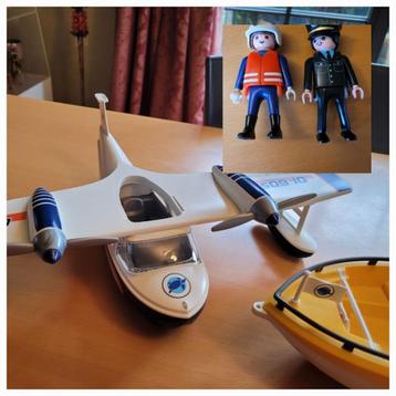 Playmobil watervliegtuig en boot