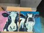 3 verschillende kaders met koeien, Antiek en Kunst, Kunst | Schilderijen | Modern, Ophalen of Verzenden