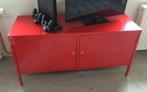 IKEA PS - meuble métallique laqué rouge - tv ou rangement, Utilisé