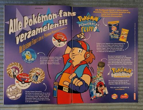 Publicité Pokémon Powerplay Flippo, objet de collection, Collections, Flippos, Autres types, Adventure, Cheetos 24 Game, Chester Cheetos