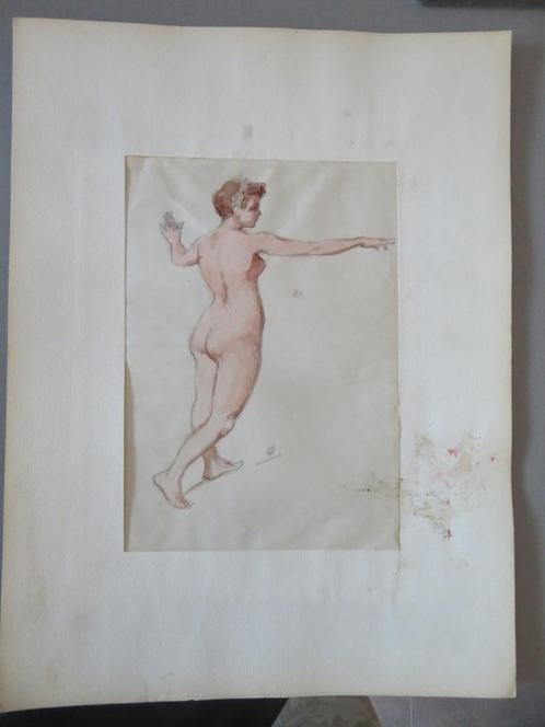Kunst Originele tekening Leon Eygelshoven Naakt, Antiek en Kunst, Kunst | Tekeningen en Fotografie, Verzenden
