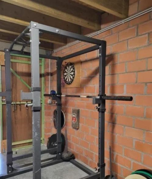 Power rack, Sport en Fitness, Fitnessmaterialen, Gebruikt, Armen, Benen, Borst, Buik, Rug, Ophalen