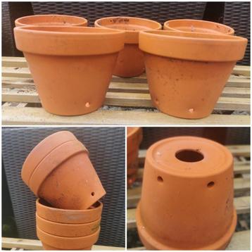 Pots à fleurs en terre cuite (45 pièces)