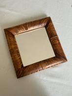Spiegel in bamboo, Minder dan 50 cm, Vierkant, Ophalen of Verzenden, Zo goed als nieuw
