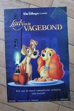 filmaffiche Walt Disney Lady en de vagebond filmposter, Verzamelen, Ophalen of Verzenden, A1 t/m A3, Zo goed als nieuw, Rechthoekig Staand