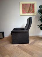 De Sede DS-50 | Donkerbruine leren fauteuil – Swiss design, Huis en Inrichting, Fauteuils, Ophalen, Gebruikt, 50 tot 75 cm, Leer