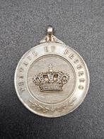 Très ancienne médaille en argent (ordre de la couronne, prem, Enlèvement ou Envoi