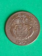 1953 Colombia 20 centavos in zilver Bolivar, Verzenden, Zuid-Amerika, Losse munt, Zilver